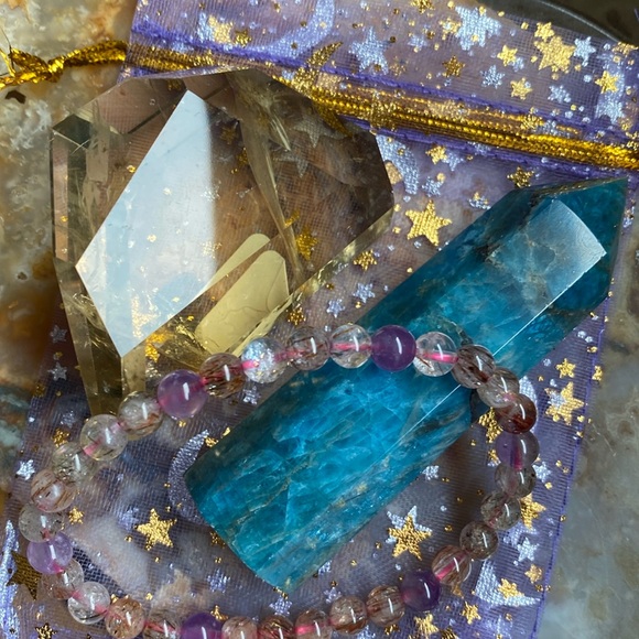 Other - Citrine blue apatite and amethyst